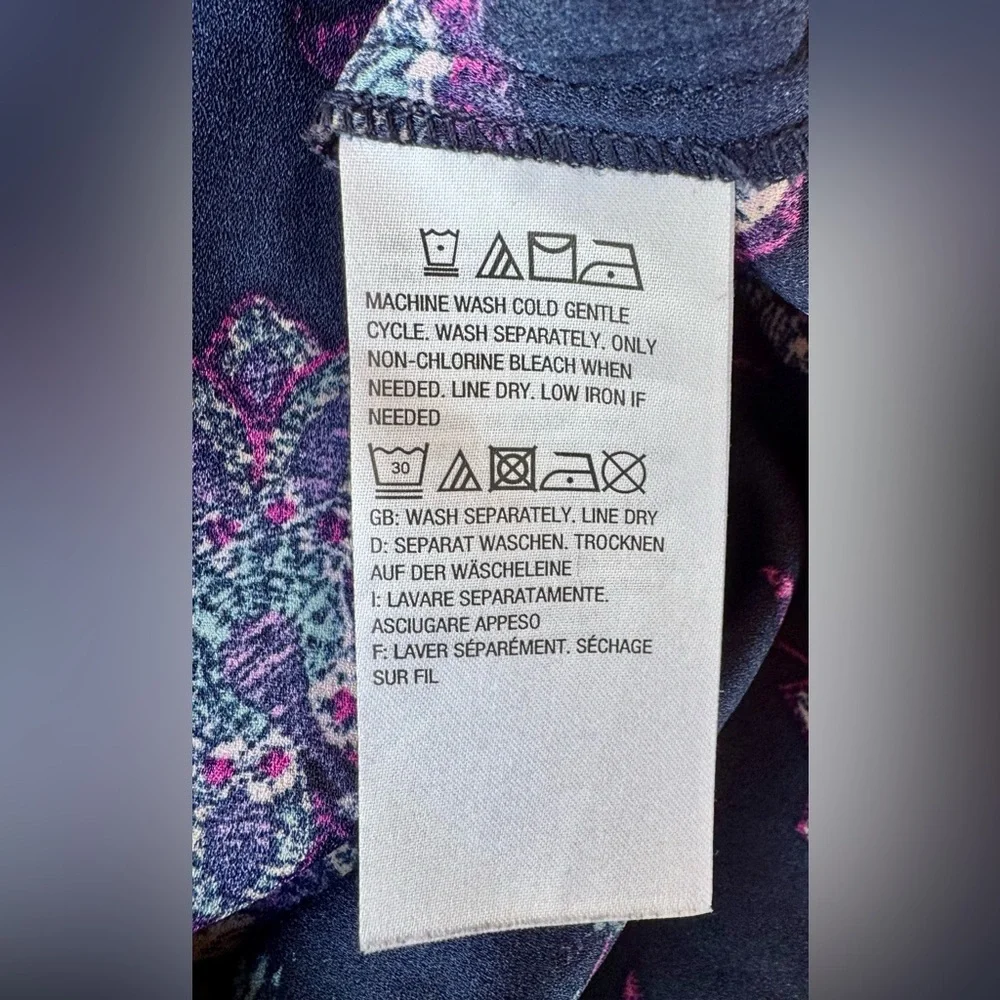 Belle by Kim Gravel Flutter Sleeve Floral Blouse - Size 3X - Picture 11 of 15